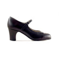 Básico noir — vue de profil – chaussures de flamenco Begoña Cervera