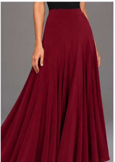 Jupe CARMEN bordeaux – vue 3 – tenue de flamenco
