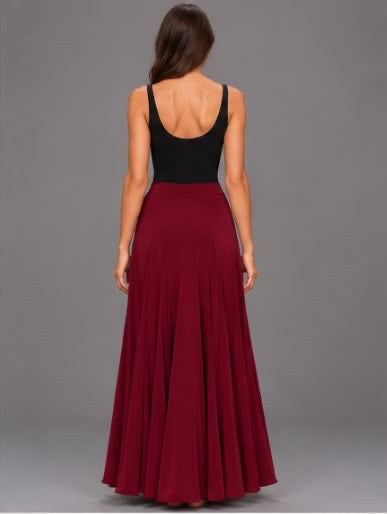 Jupe CARMEN bordeaux – vue 4 – tenue de flamenco