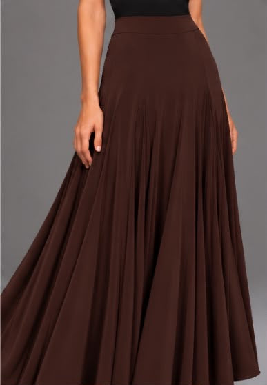 Jupe CARMEN marron – vue 2 – tenue de flamenco