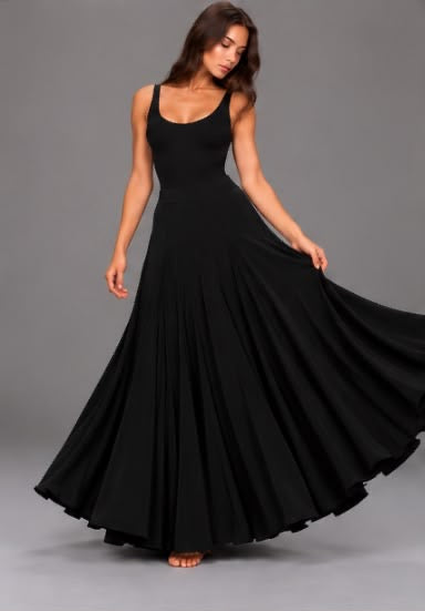 Jupe CARMEN noir – vue 3 – tenue de flamenco