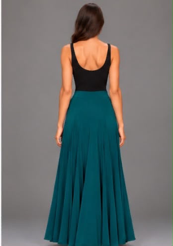 Jupe CARMEN pétrole – vue 4 – tenue de flamenco