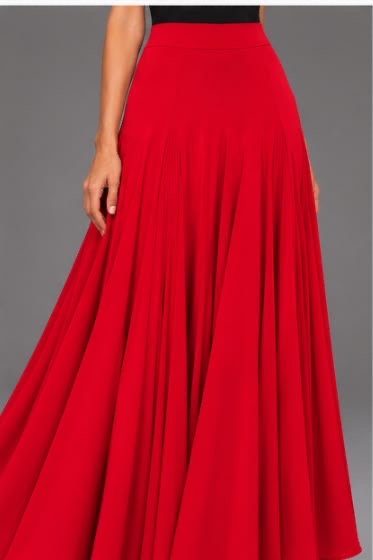 Jupe CARMEN rouge – vue 1 – tenue de flamenco