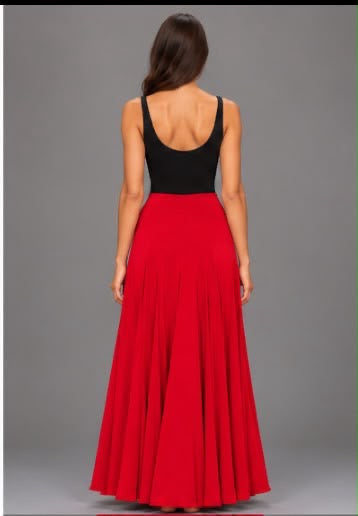 Jupe CARMEN rouge – vue 4 – tenue de flamenco